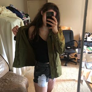 Army green light weight jacket